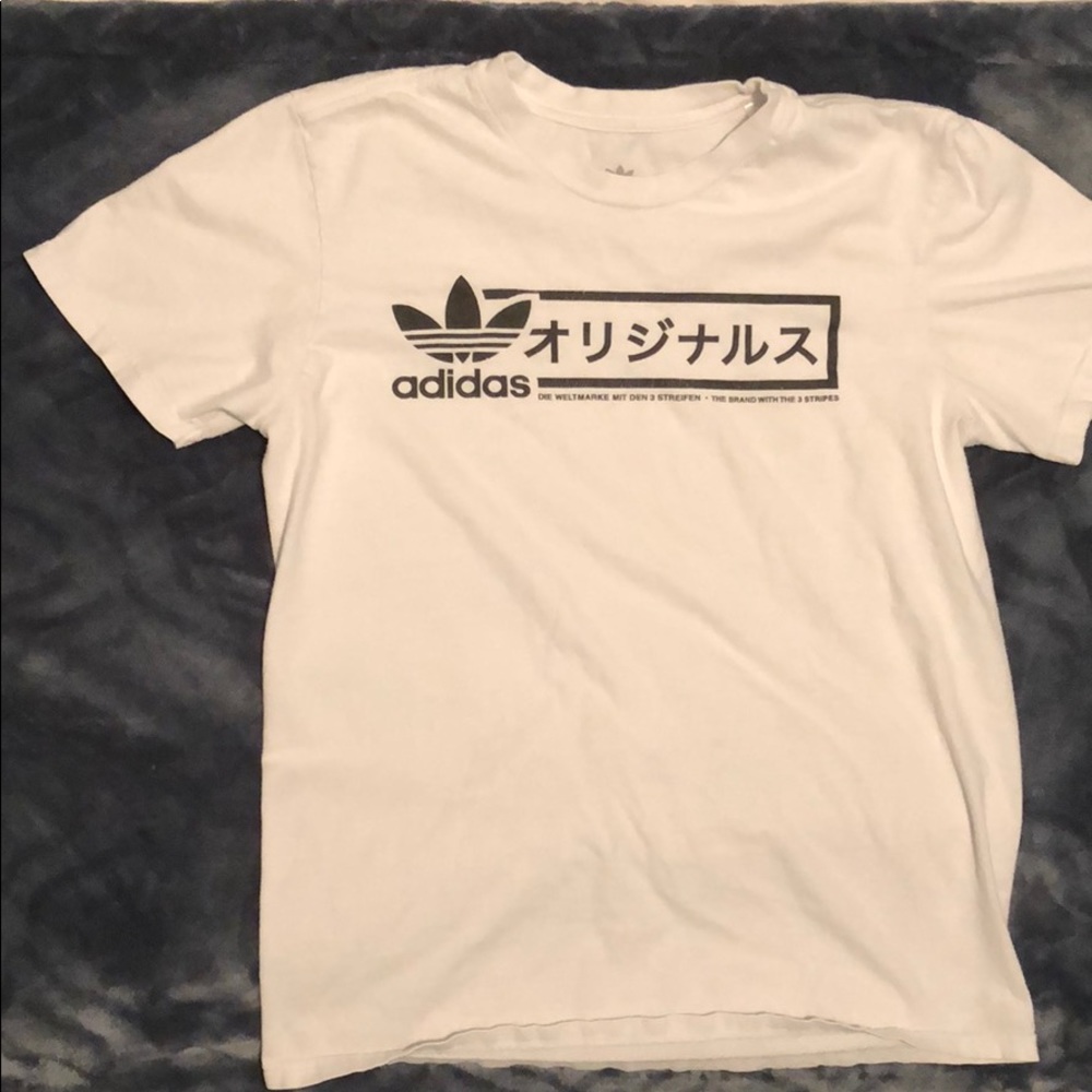 White Adidas T-Shirt